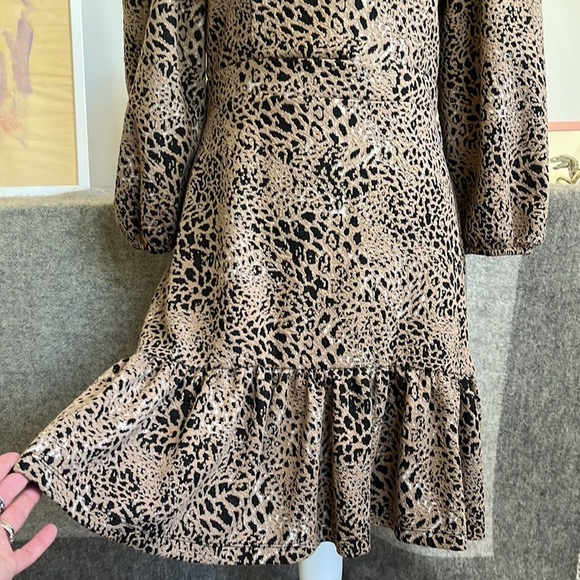 NWoT Maeve / Anthropologie Leopard print dress, size 10 - Picture 8 of 11